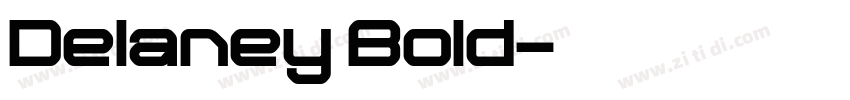 Delaney Bold字体转换